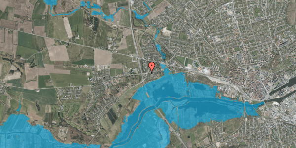 Oversvømmelsesrisiko fra vandløb på Fladbrovej 17, 8920 Randers NV