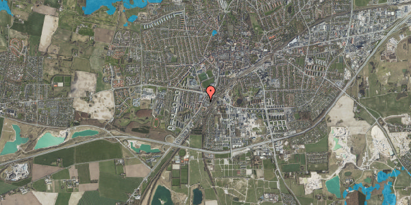 Oversvømmelsesrisiko fra vandløb på Th Nielsens Vej 4D, 4000 Roskilde