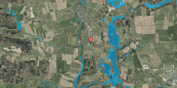 Oversvømmelsesrisiko fra vandløb på Elkærholmparken 4A, 6040 Egtved