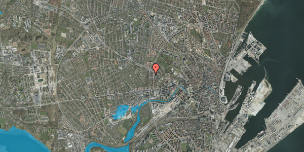 Oversvømmelsesrisiko fra vandløb på Thomas Nielsens Gade 6, 4. tv, 8000 Aarhus C