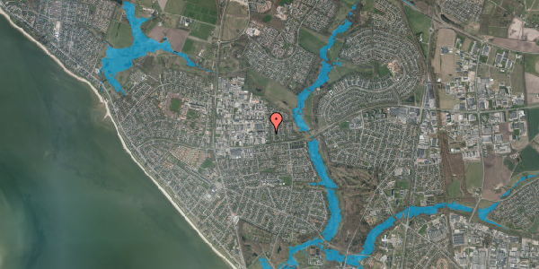 Oversvømmelsesrisiko fra vandløb på Mosevangen 1A, 6710 Esbjerg V