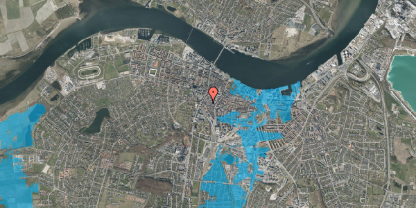 Oversvømmelsesrisiko fra vandløb på Jernbanegade 19, 2. , 9000 Aalborg
