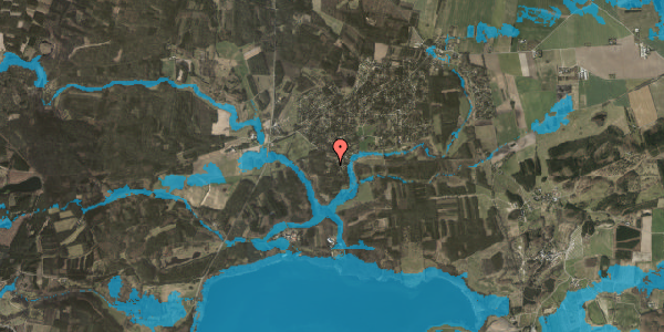 Oversvømmelsesrisiko fra vandløb på Syrenvej 20, 8400 Ebeltoft