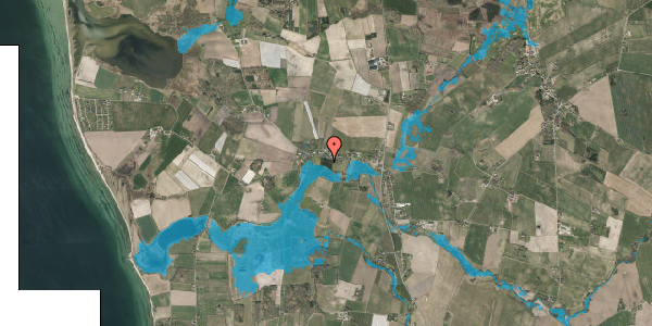 Oversvømmelsesrisiko fra vandløb på Sandager Kirkevej 35B, 5610 Assens