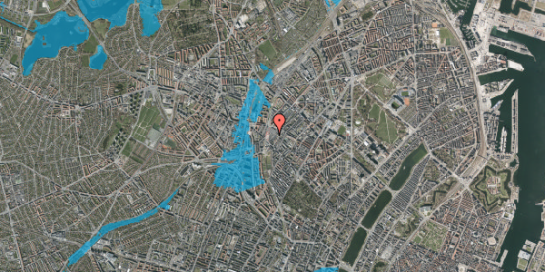 Oversvømmelsesrisiko fra vandløb på Bragesgade 5, 2200 København N