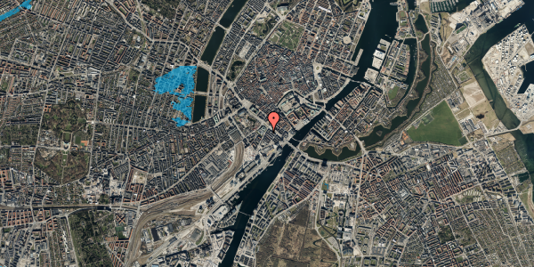 Oversvømmelsesrisiko fra vandløb på Puggaardsgade 2A, 1573 København V