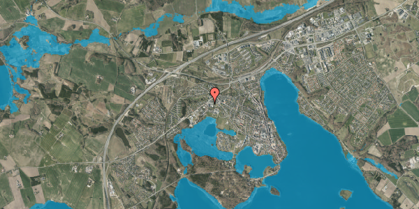 Oversvømmelsesrisiko fra vandløb på Vestergade 133, 8660 Skanderborg