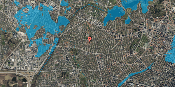 Oversvømmelsesrisiko fra vandløb på Boeslundevej 91, 1. , 2700 Brønshøj