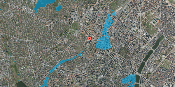 Oversvømmelsesrisiko fra vandløb på Rabarbervej 12, 1. 18, 2400 København NV