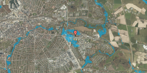 Oversvømmelsesrisiko fra vandløb på Nyborgvej 264, 5220 Odense SØ