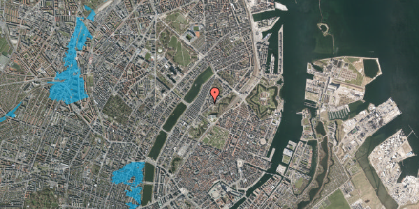 Oversvømmelsesrisiko fra vandløb på Upsalagade 4, 2100 København Ø