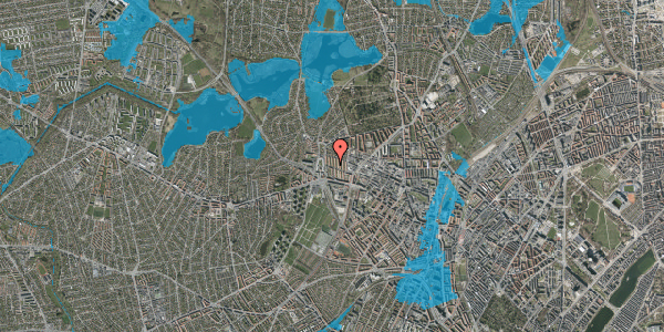 Oversvømmelsesrisiko fra vandløb på Rytterbakken 2, 2400 København NV