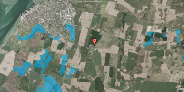 Oversvømmelsesrisiko fra vandløb på Skrøbelev Hedevej 4, st. th, 5900 Rudkøbing