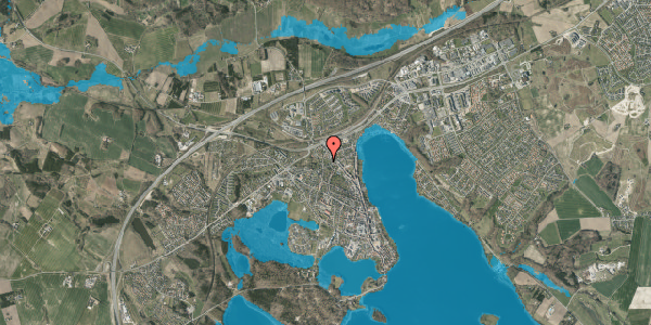 Oversvømmelsesrisiko fra vandløb på Bryggervej 7X, 8660 Skanderborg