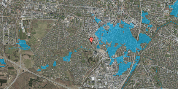 Oversvømmelsesrisiko fra vandløb på Vester Hanevad 16, 2740 Skovlunde