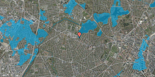 Oversvømmelsesrisiko fra vandløb på Astersvej 8A, 1. , 2700 Brønshøj