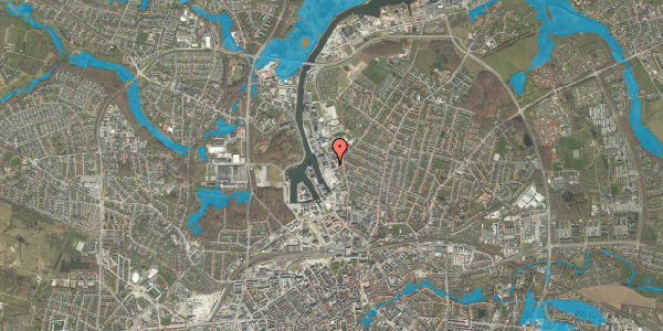 Oversvømmelsesrisiko fra vandløb på Havnegade 19F, 2. , 5000 Odense C