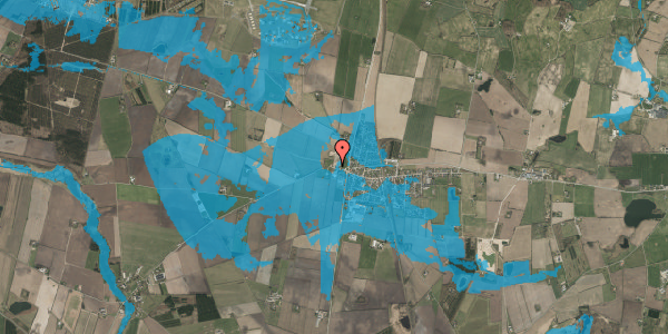 Oversvømmelsesrisiko fra vandløb på Vestvej 2, 6500 Vojens