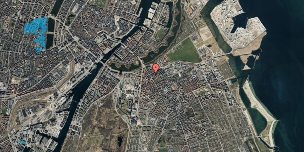 Oversvømmelsesrisiko fra vandløb på Uplandsgade 6A, 3. 303, 2300 København S