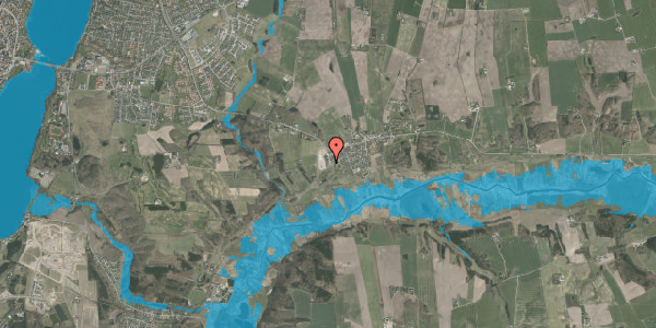 Oversvømmelsesrisiko fra vandløb på Tapdrupvænget 18, 8800 Viborg