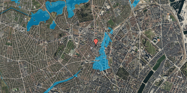 Oversvømmelsesrisiko fra vandløb på Lærkevej 11, 2. 3, 2400 København NV