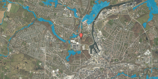 Oversvømmelsesrisiko fra vandløb på Thorslundsvej 2B, 5000 Odense C