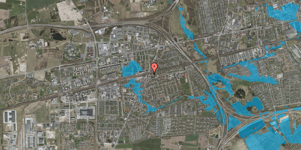 Oversvømmelsesrisiko fra vandløb på Marievej 1B, 2630 Taastrup