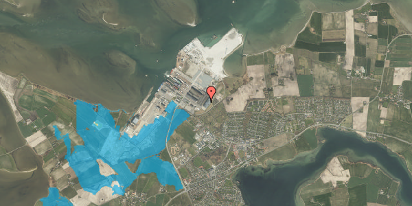 Oversvømmelsesrisiko fra vandløb på Skibsbyggervejen 2, 5330 Munkebo