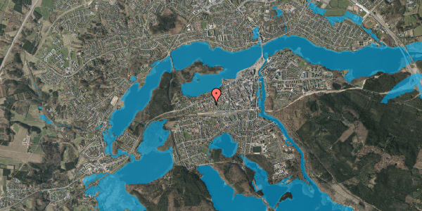 Oversvømmelsesrisiko fra vandløb på Skolegade 46, 8600 Silkeborg