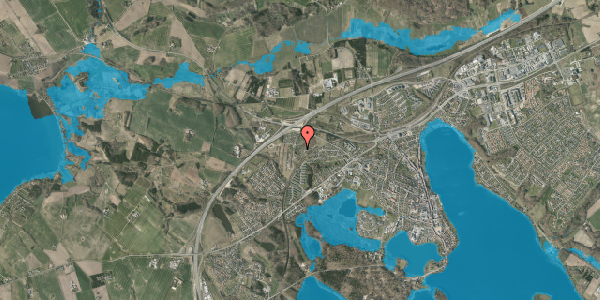 Oversvømmelsesrisiko fra vandløb på Lupinvej 22, 8660 Skanderborg