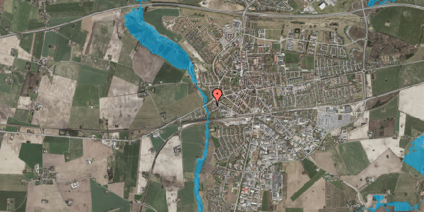Oversvømmelsesrisiko fra vandløb på Vestervej 27B, 4100 Ringsted