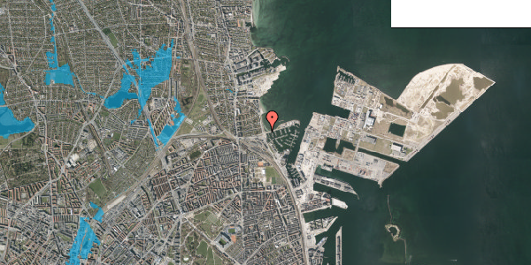 Oversvømmelsesrisiko fra vandløb på Svaneknoppen 1, 2100 København Ø