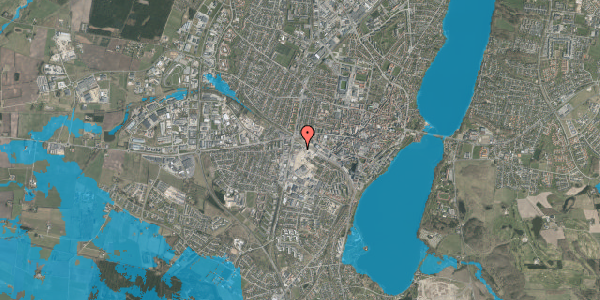 Oversvømmelsesrisiko fra vandløb på Absalonsvej 1B, 8800 Viborg