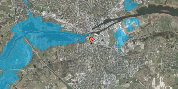 Oversvømmelsesrisiko fra vandløb på Møllestensvej 13, 8940 Randers SV
