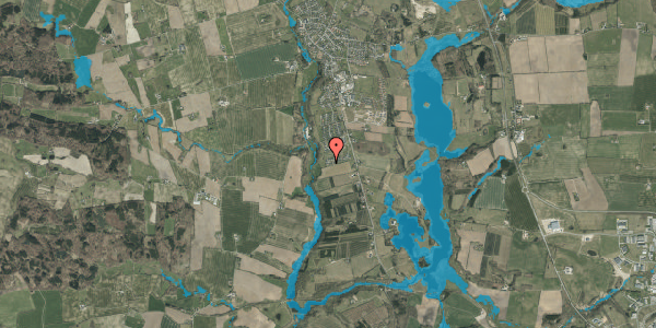 Oversvømmelsesrisiko fra vandløb på Elkærholmparken 33, 6040 Egtved
