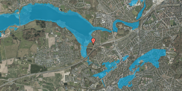 Oversvømmelsesrisiko fra vandløb på Haveforeningen Norringholm 404, 8260 Viby J
