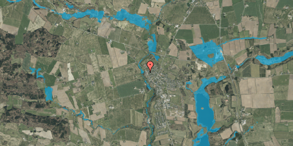 Oversvømmelsesrisiko fra vandløb på Koldingvej 2L, 6040 Egtved