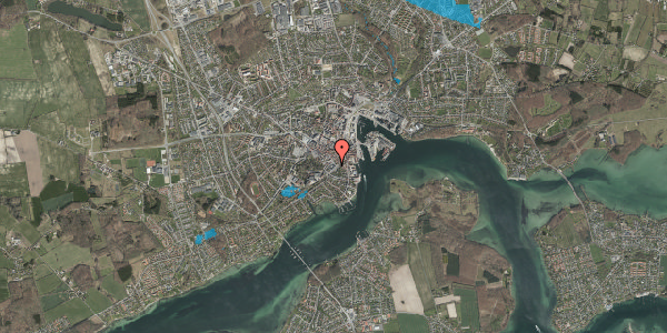 Oversvømmelsesrisiko fra vandløb på Jernbanegade 28, 1. 7, 5700 Svendborg