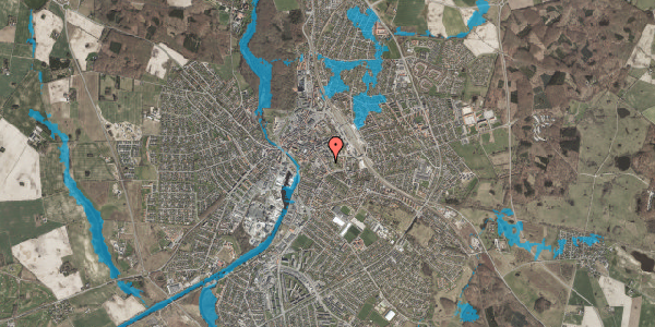 Oversvømmelsesrisiko fra vandløb på Østergade 15L, 4700 Næstved