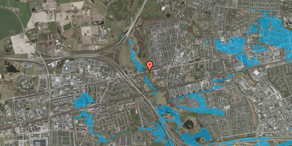 Oversvømmelsesrisiko fra vandløb på Roskildevej 257, 2620 Albertslund