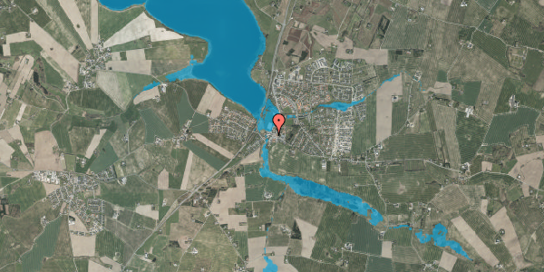 Oversvømmelsesrisiko fra vandløb på Solbjerg Hovedgade 92G, 8355 Solbjerg