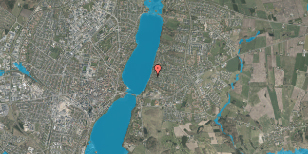 Oversvømmelsesrisiko fra vandløb på Skovdalen 1B, 8800 Viborg