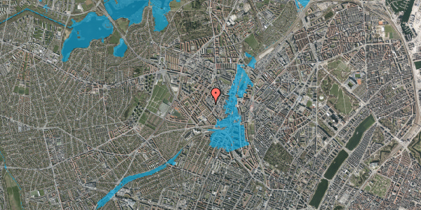 Oversvømmelsesrisiko fra vandløb på Glentevej 70A, st. , 2400 København NV