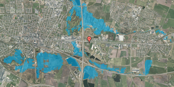 Oversvømmelsesrisiko fra vandløb på Højskolevej 11, 7. 4, 7400 Herning