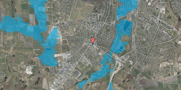Oversvømmelsesrisiko fra vandløb på Hobrovej 347, 9200 Aalborg SV