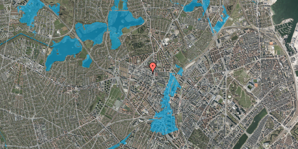 Oversvømmelsesrisiko fra vandløb på Bispevej 5, 2400 København NV