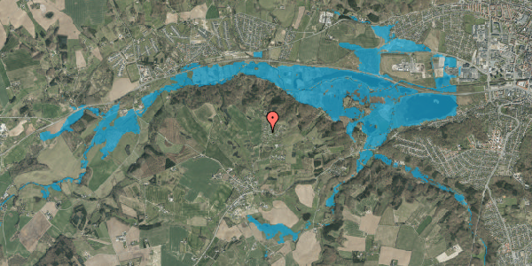 Oversvømmelsesrisiko fra vandløb på Løvsangerstien 3, 7100 Vejle