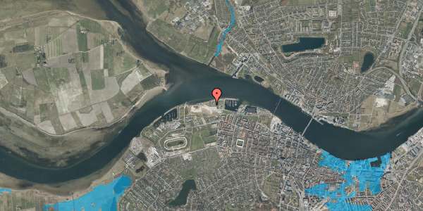 Oversvømmelsesrisiko fra vandløb på Fjordbyen 37, 9000 Aalborg