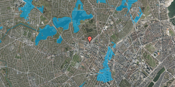 Oversvømmelsesrisiko fra vandløb på Dortheavej 59, 2400 København NV