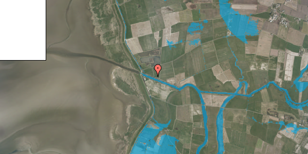 Oversvømmelsesrisiko fra vandløb på Kammerslusevej 9, 6760 Ribe